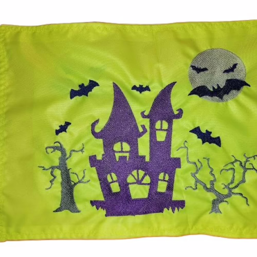Haunted House Halloween Bats