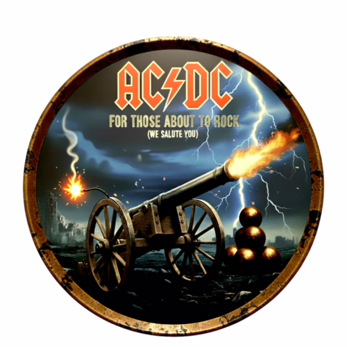 AC/DC For Those About to Rock | Cannon Album Art Tee