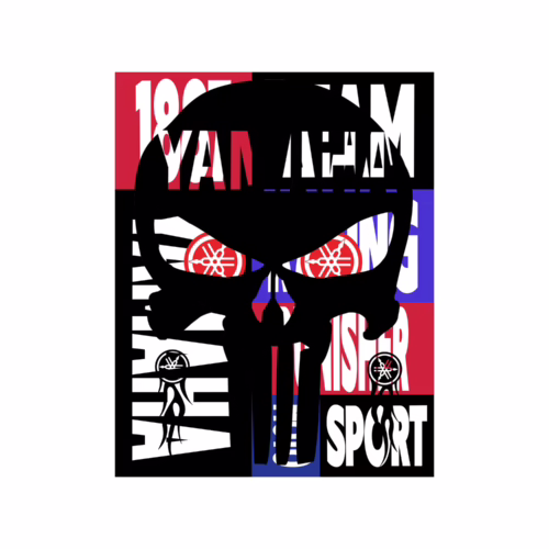 Yamaha Punisher Skull Tee