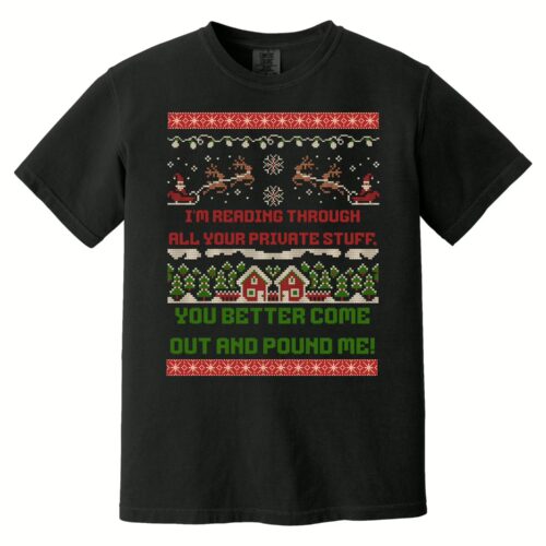 Ugly Christmas Sweater Pound Me Tee