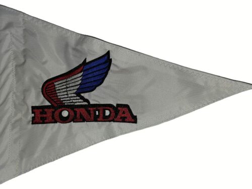 Honda Wing safety flag with double sided embroidery on durable nylon